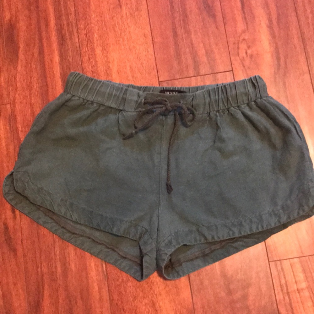 Women’s olive green shorts